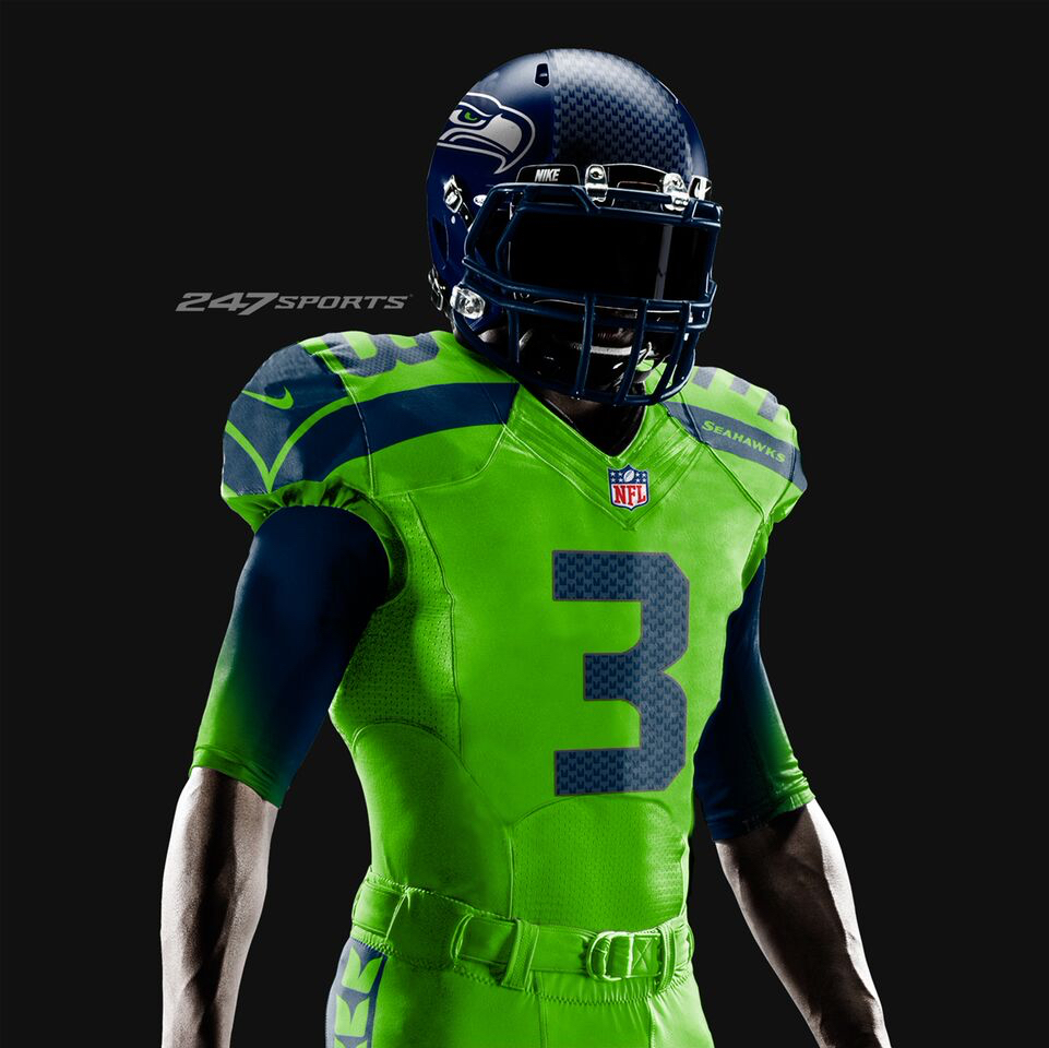 color rush jersey seahawks