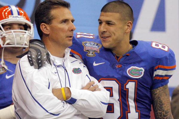 Image result for urban meyer and aaron
