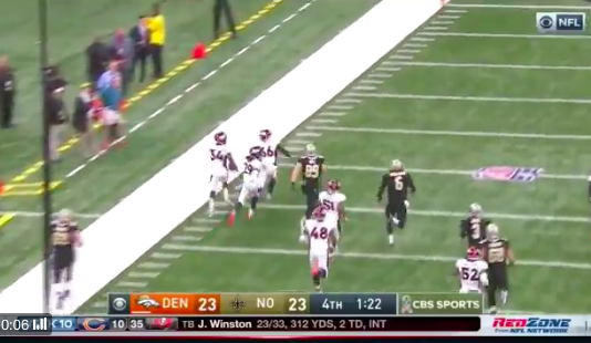 broncos saints score broncos saints score