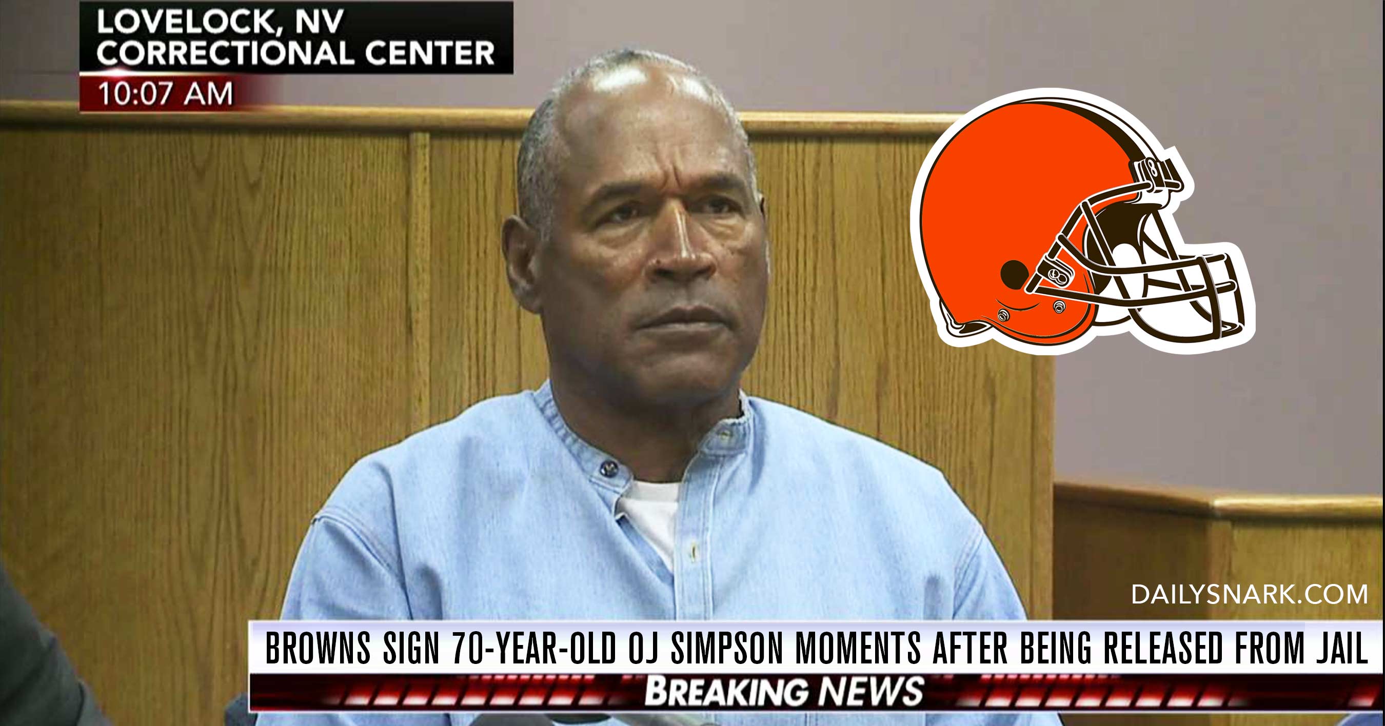 BREAKING: Cleveland Browns Sign RB O.J. Simpson To 2-Year Deal Worth 14