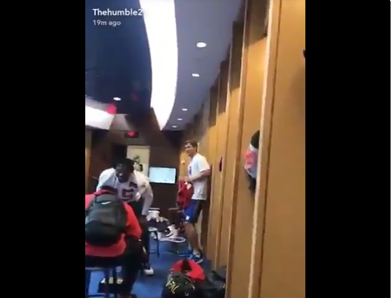 Video Eli Manning Busted Out His Dance Moves During Giants Locker Room Party