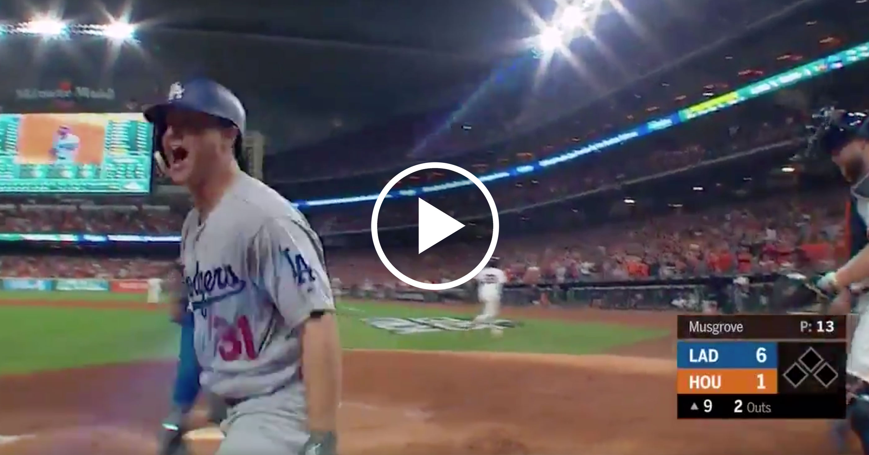 Dodgers' Joc Pederson Goes Full Kirk Cousins, Screams 2800 x 1468