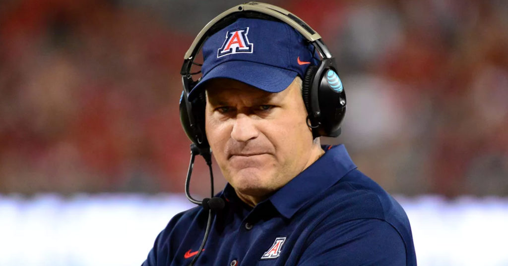 Rich Rodriguez Had His Wife And Girlfriend On The Arizona Sideline At