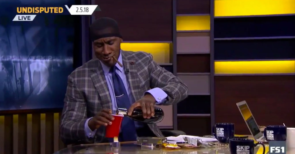 Shannon Sharpe Celebrates Eagles Win By Smoking A Black