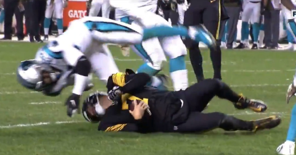 Panthers Safety Eric Reid Ejected For Dirty Hit To The Head On Ben Roethlisberger