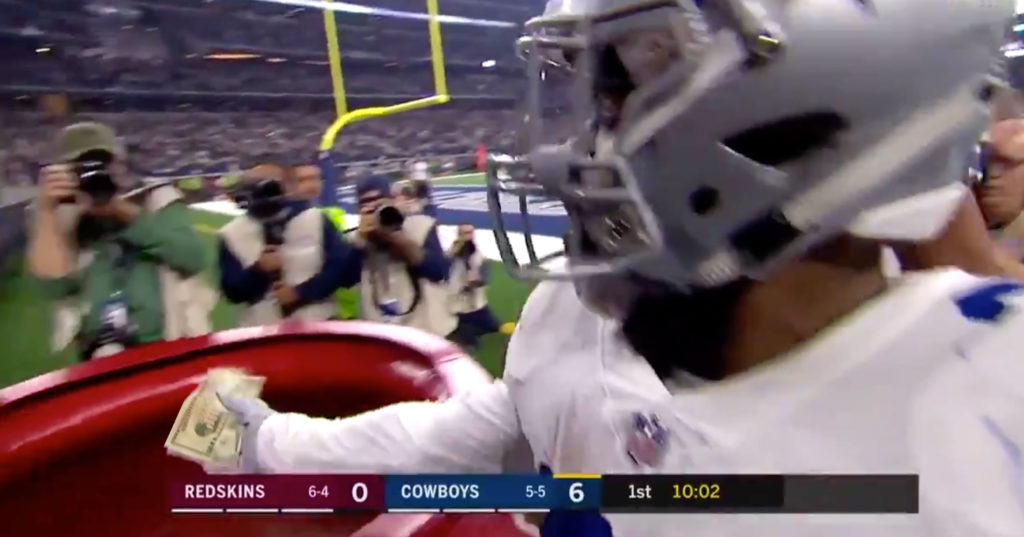 Ezekiel Elliott Fined $13,369 By The NFL For Donating To The Salvation Army After Touchdown