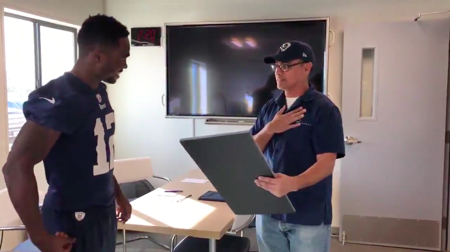 Brandin Cooks Surprises Rams' Janitor And Son With Tickets To Super