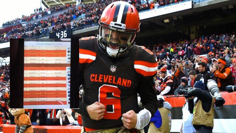 REPORT Someone Leaked The Browns 2019 Schedule Daily Snark