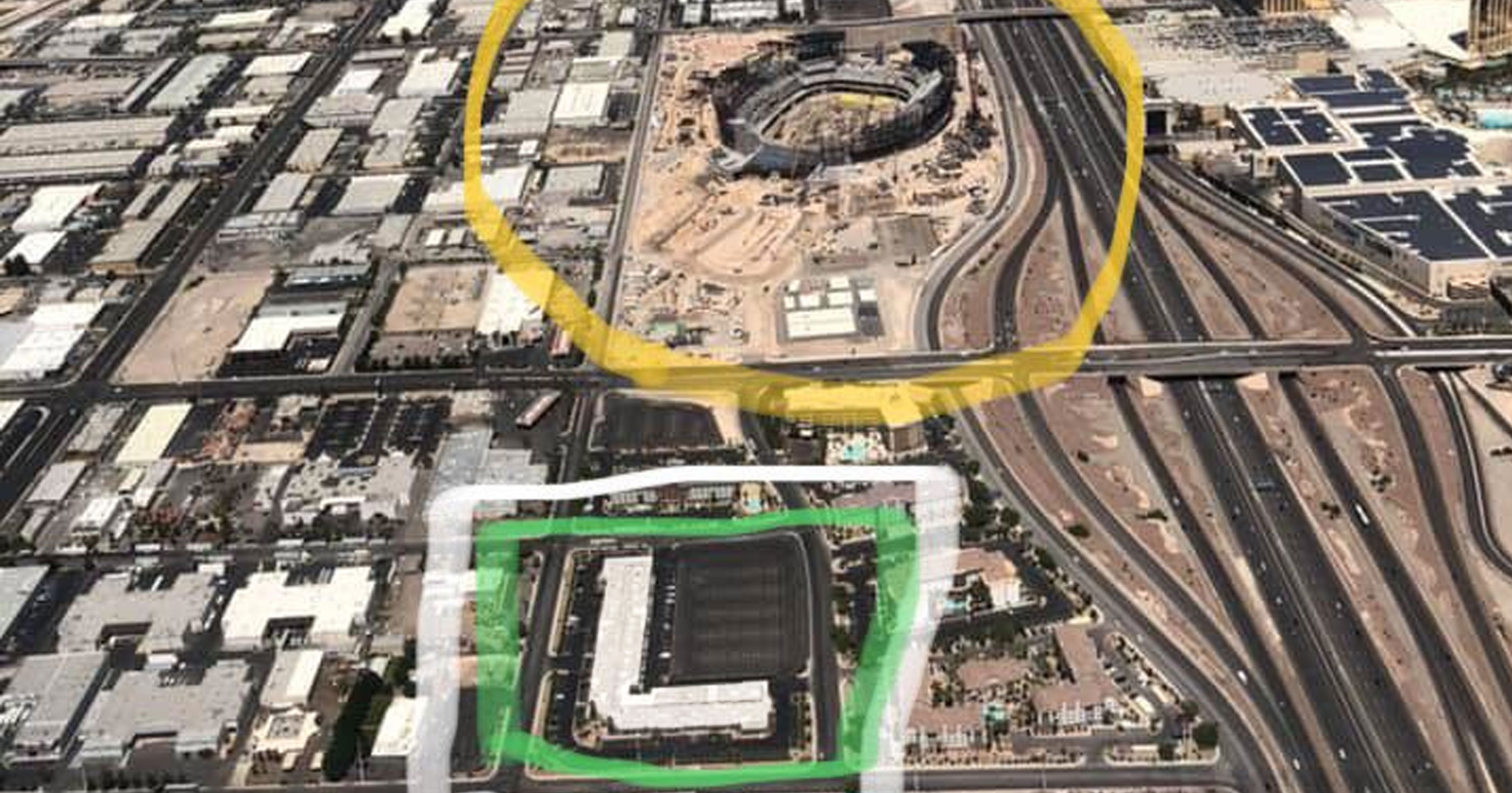 The Raiders Have Built Their Stadium In Las Vegas Right Next To A Giant L (PICS)2800 x 1468