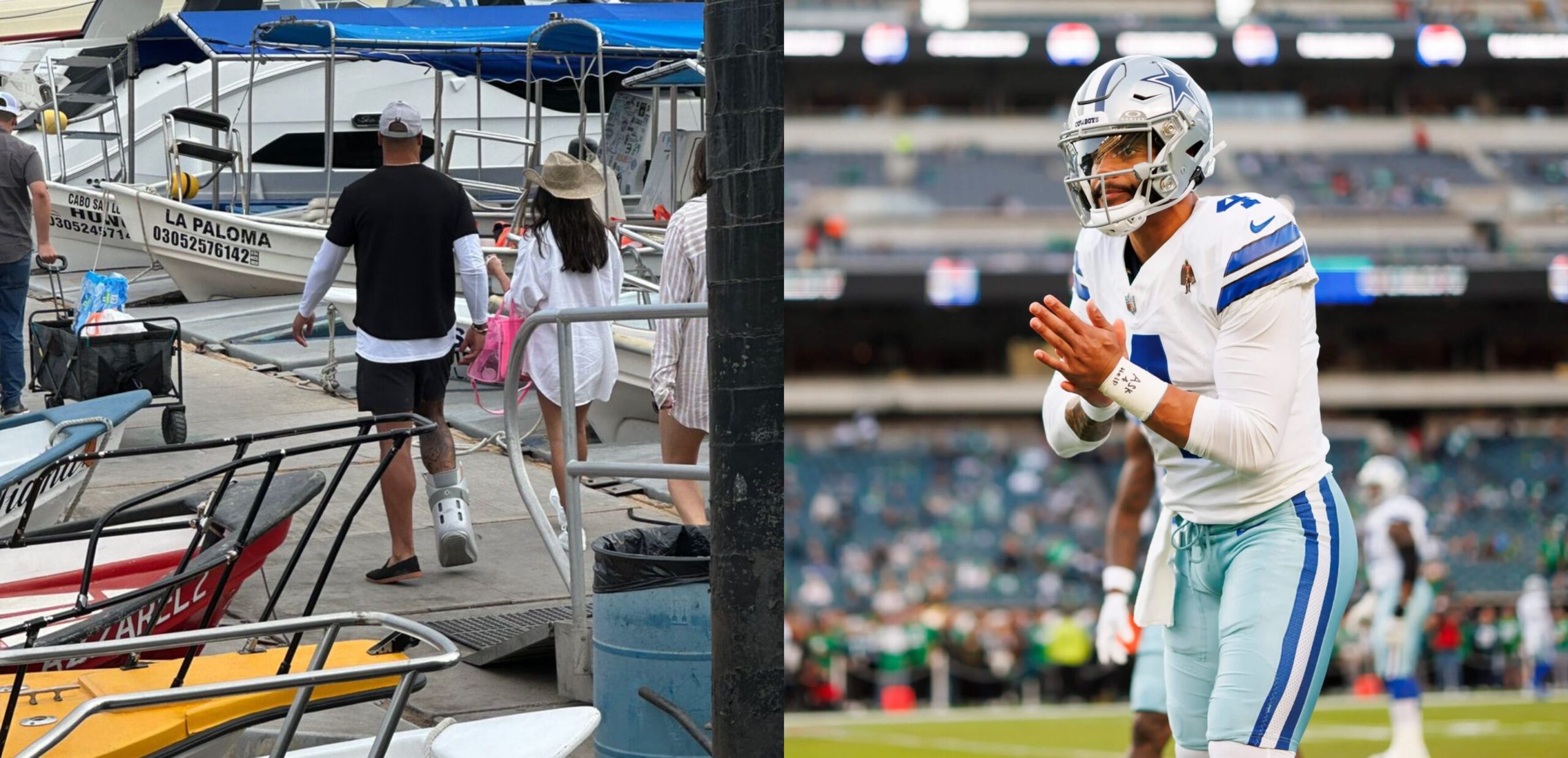 Dak Prescott Spotted In A Walking Boot During July Th Weekend Details