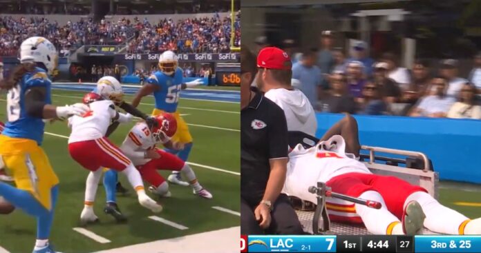 Chiefs Wr Rashee Rice Carted Off Field After Having Knee Blown Out By