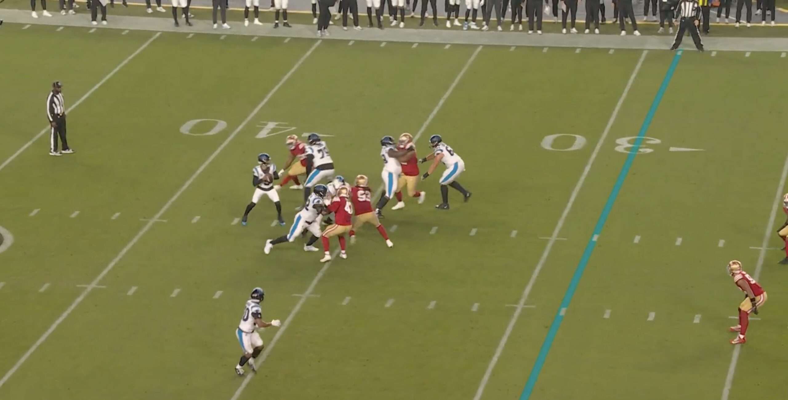 Bryce Young Drops An Absolute Dime To Rookie WR Tetairoa McMillan For A TD vs 49ers