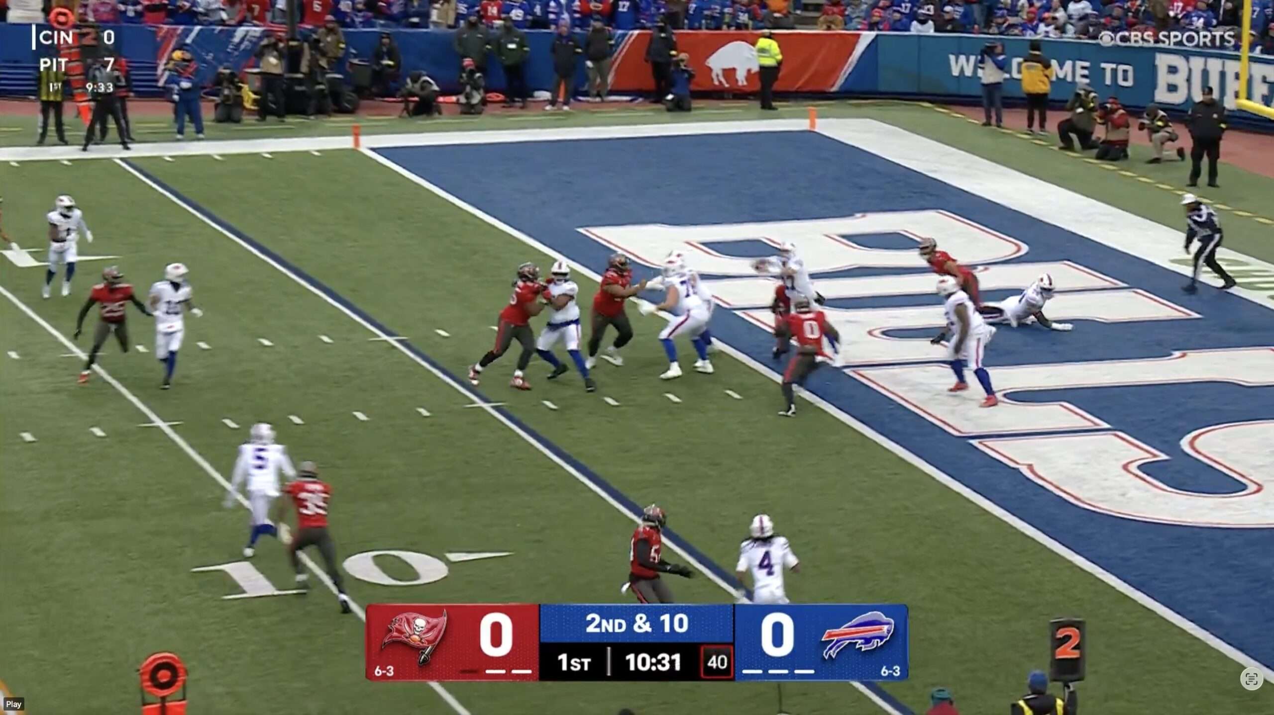 Josh Allen Throws One Of The Worst Interceptions Of The Season vs Buccaneers