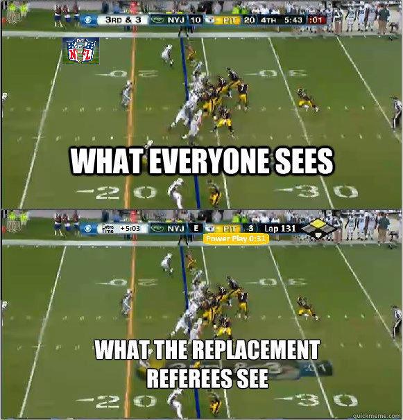 Replacement Referees Vision