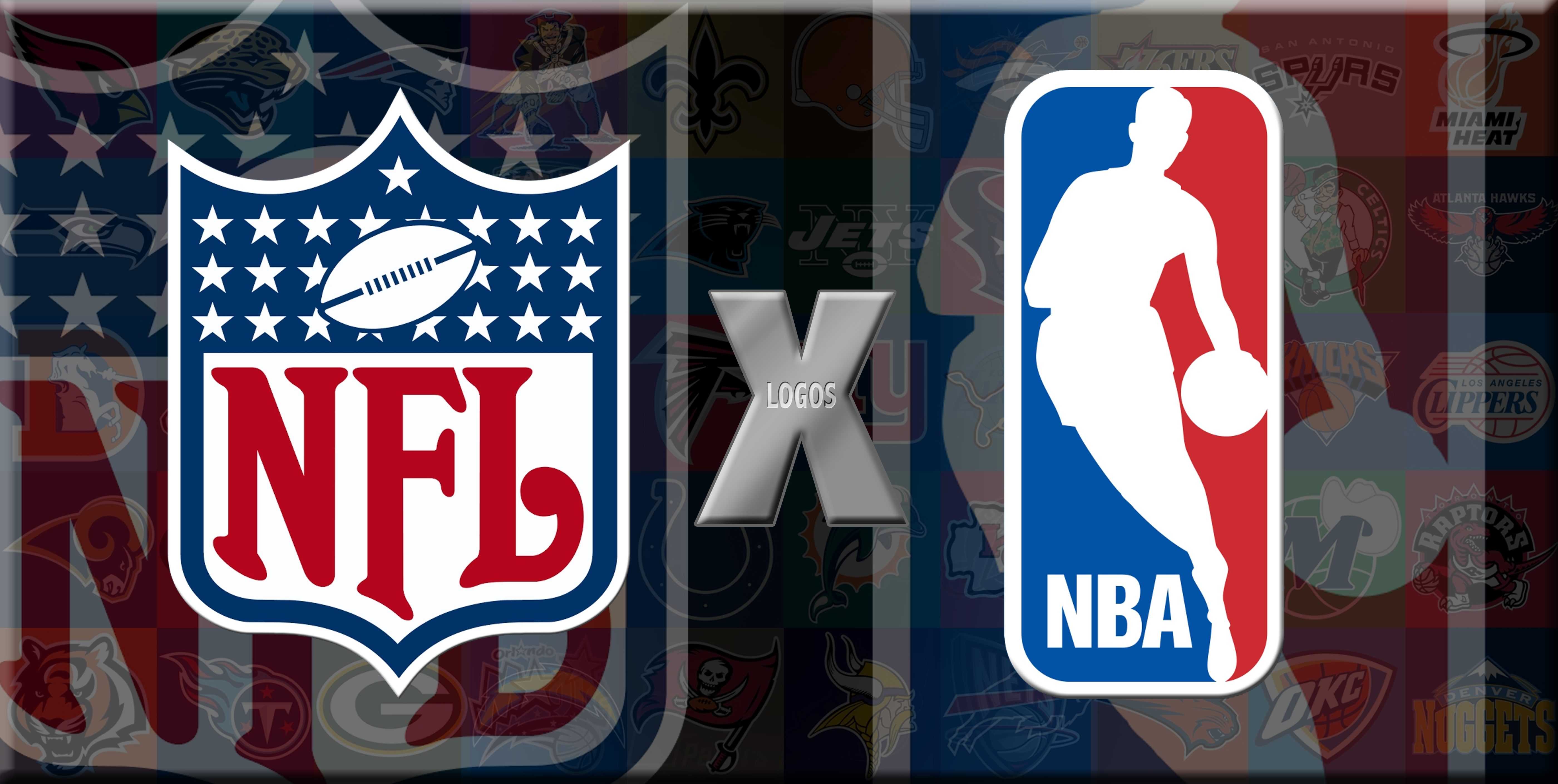 DailySnark EXCLUSIVE NFL Logos X NBA Logos