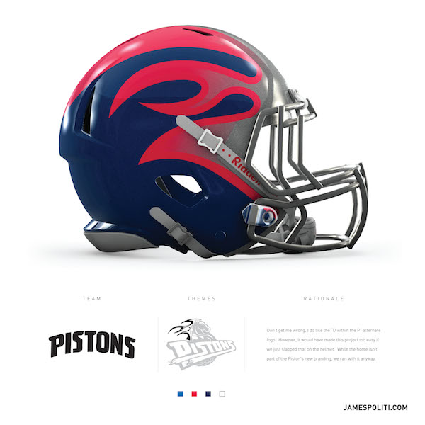 LOOK: All 30 NBA team logos have been re-created as NFL helmets 