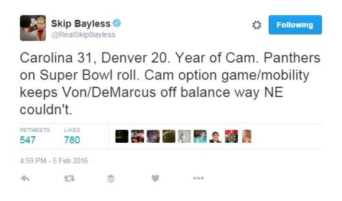 SkipBayless_Super Bowl Predicition