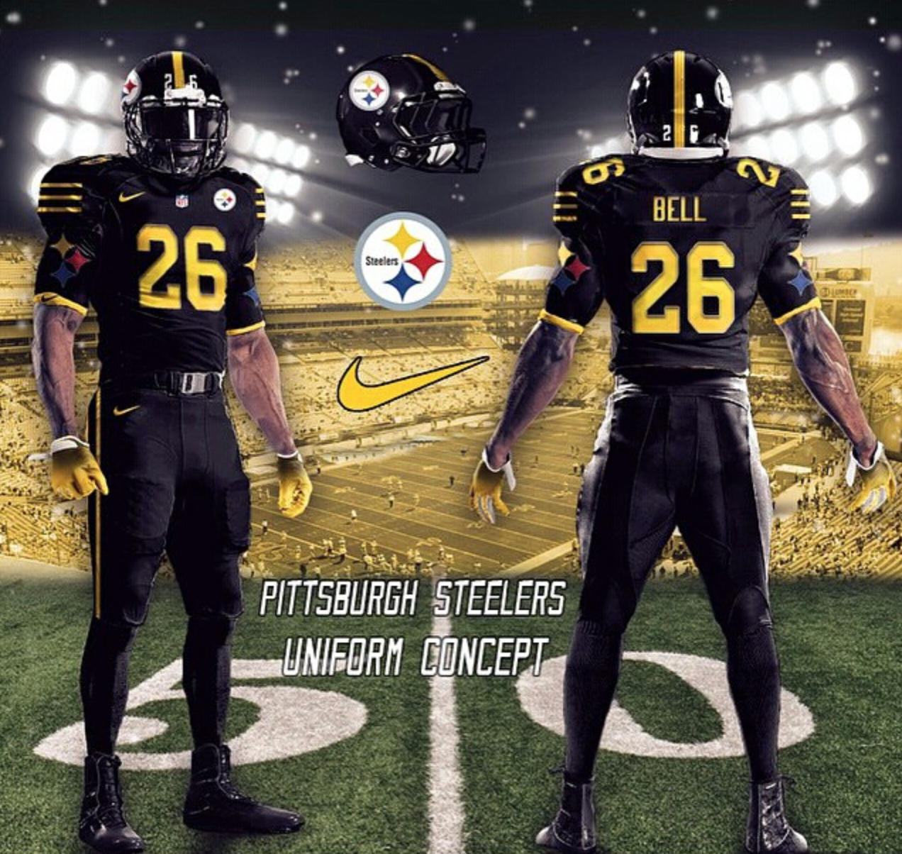 pittsburgh steelers color rush uniforms