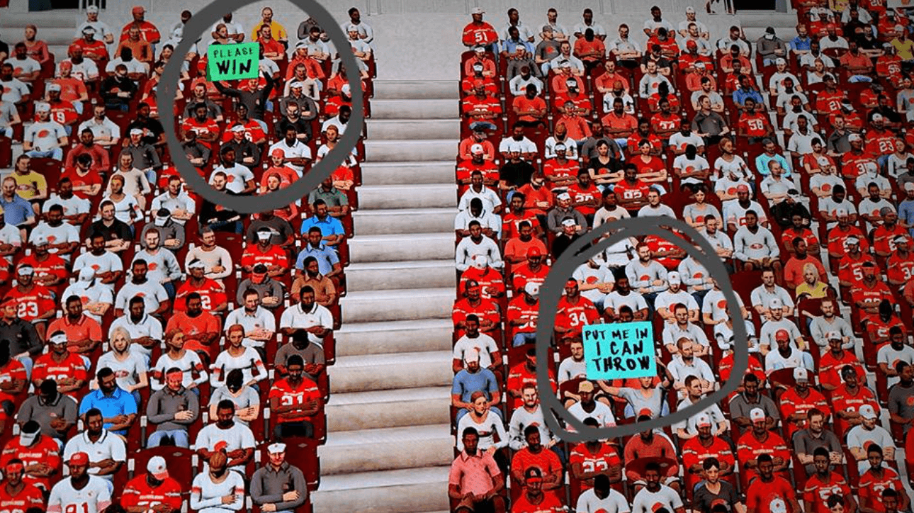 Madden 17 Trolls Browns By Having Fans Hilariously Sad Signs - Daily Snark