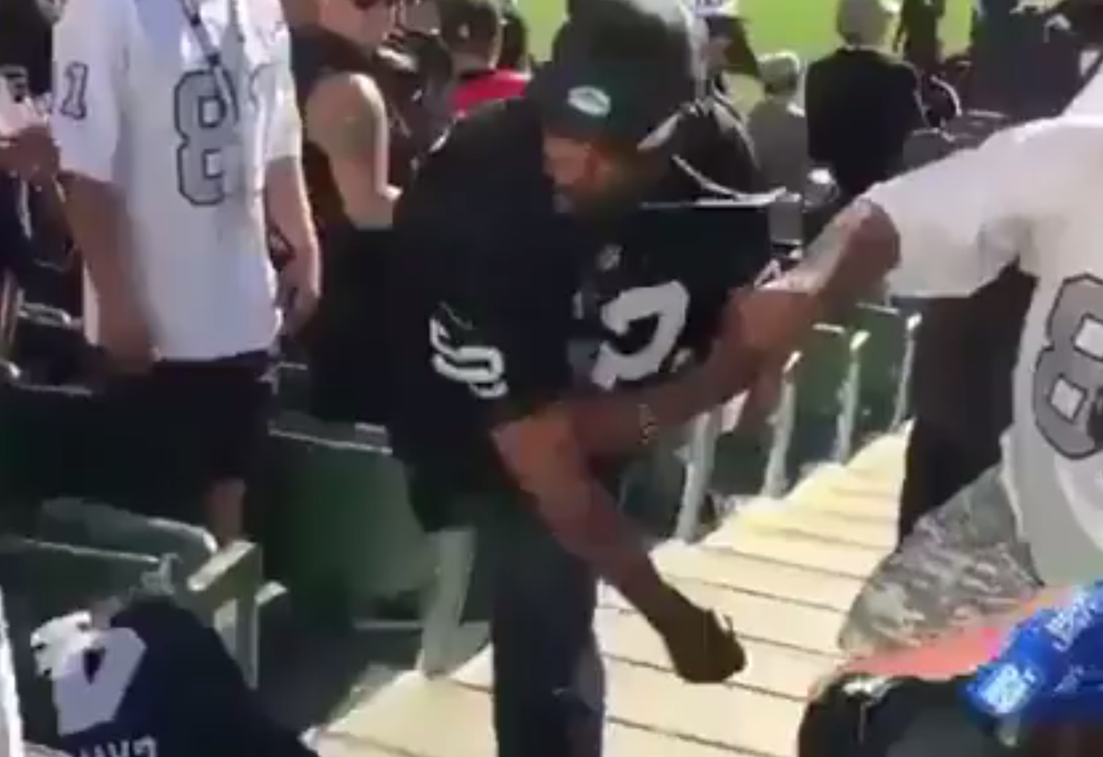 Raiders Fans Get In Brutal Fist Fight, Leaves One Fan Unconscious