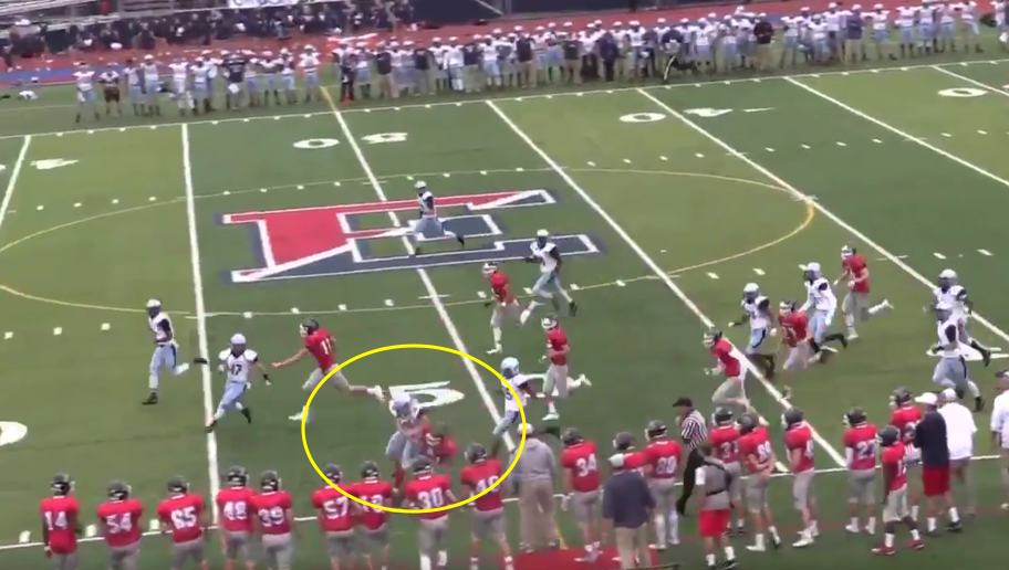 Female High School Kicker Lays Out Return Man With A Vicious Hit ...