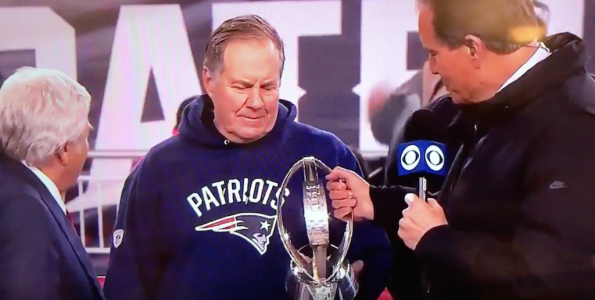 Bill Belichick Looked Like He Couldn't Care Less About The AFC ...