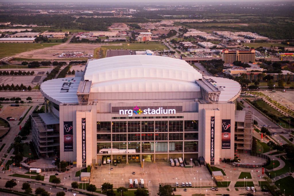 Aerial view of NRG Stadium on Wednesday, Aug. 20, 2014, in Houston. ( Smiley N. Pool / Houston Chronicle )