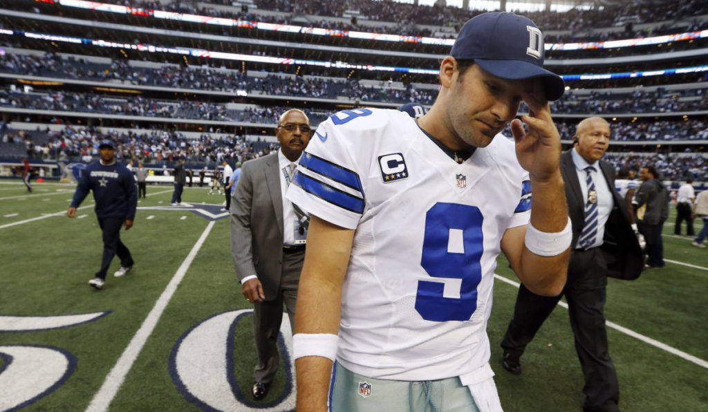 Through good times and bad, it's hard to not like Dallas Cowboys quarterback Tony Romo. (Dallas Cowboys quarterback Tony Romo (9) leaves the field after overtime play of an NFL football game against the New Orleans Saints, Sunday, Dec. 23, 2012 in Arlington, Texas. The Saints won 34-31. (AP Photo/Sharon Ellman) ORG XMIT: CBS143)