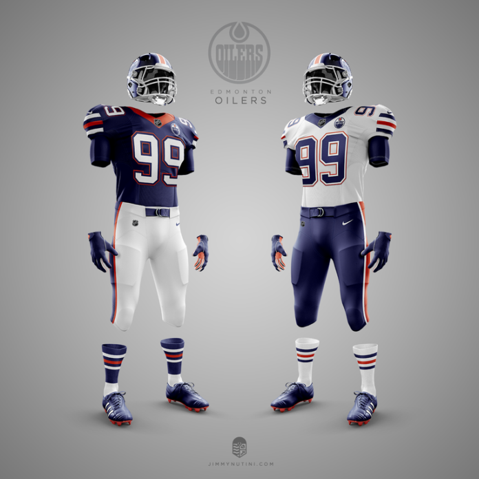 Designer Creats NHL/NFL Uniform Mashups For Every Hockey Team - Daily Snark