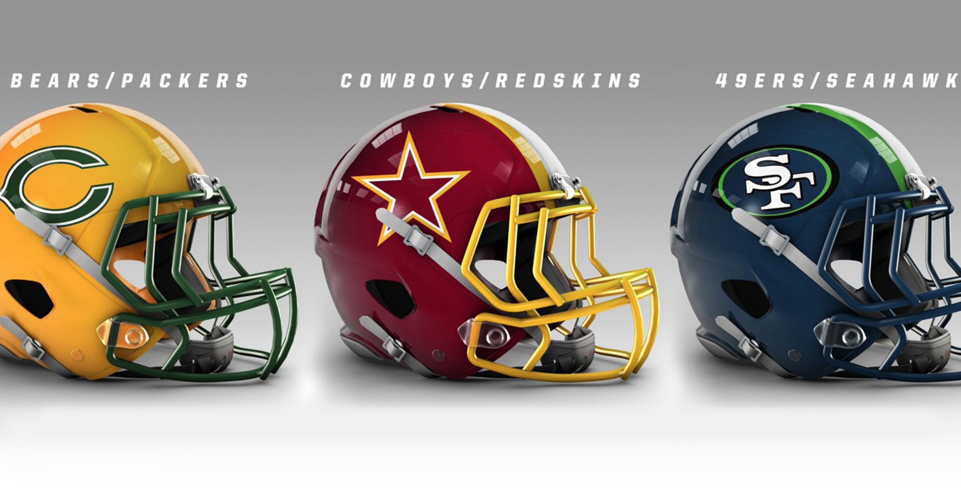Helmets For Every NFL Team In Their Biggest Rival’s Colors - Daily Snark