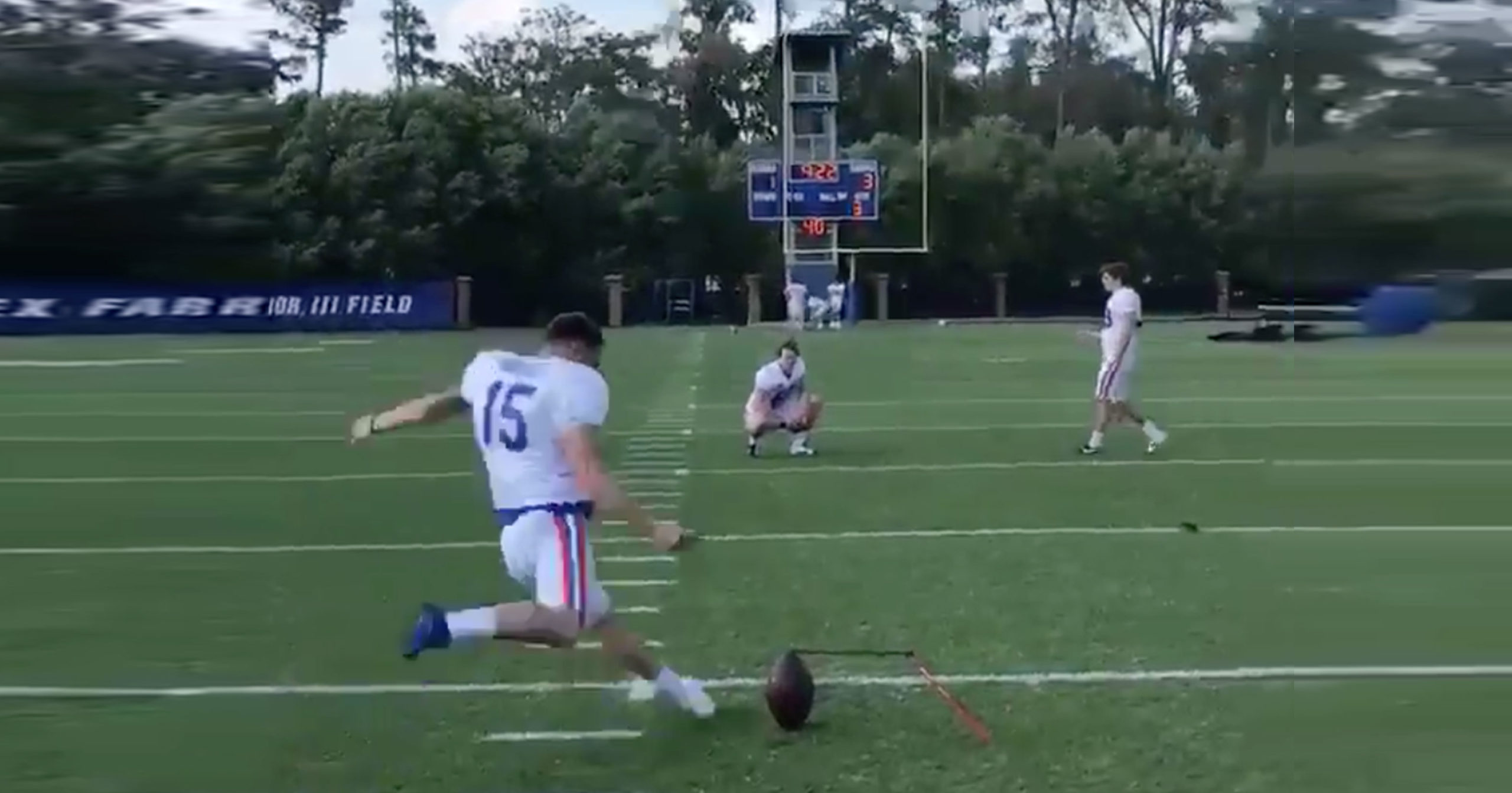 Florida Gators Kicker Drills 81Yard Field Goal During Practice Daily