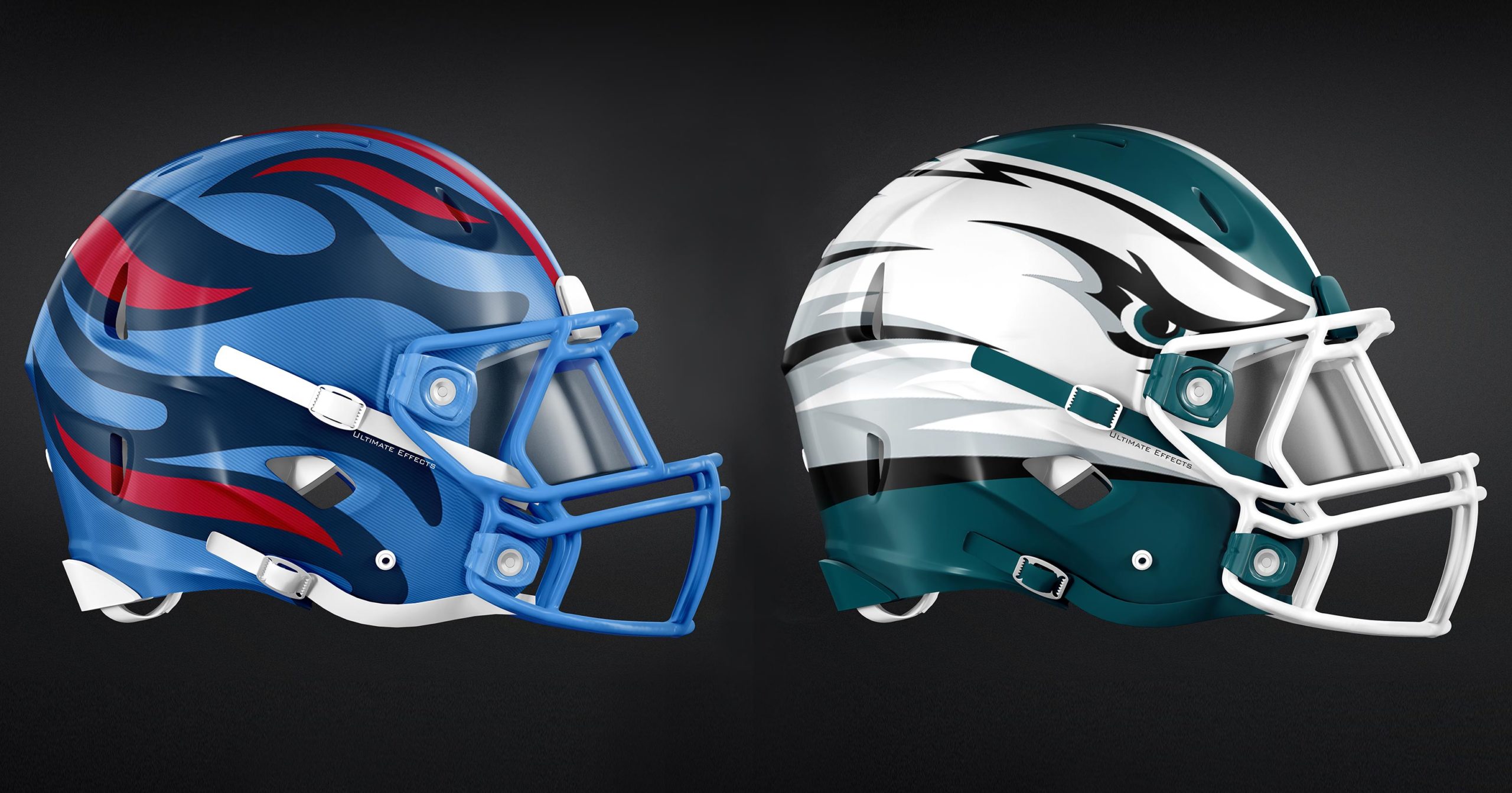 NFL Helmets AFC East Collection PBR 3D Model