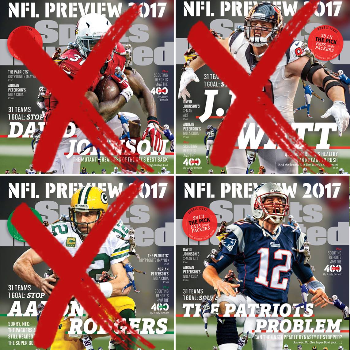 Every NFL Player To Grace Cover Of Sports Illustrated In 2017 Is Now  Injured, With Only Brady Left