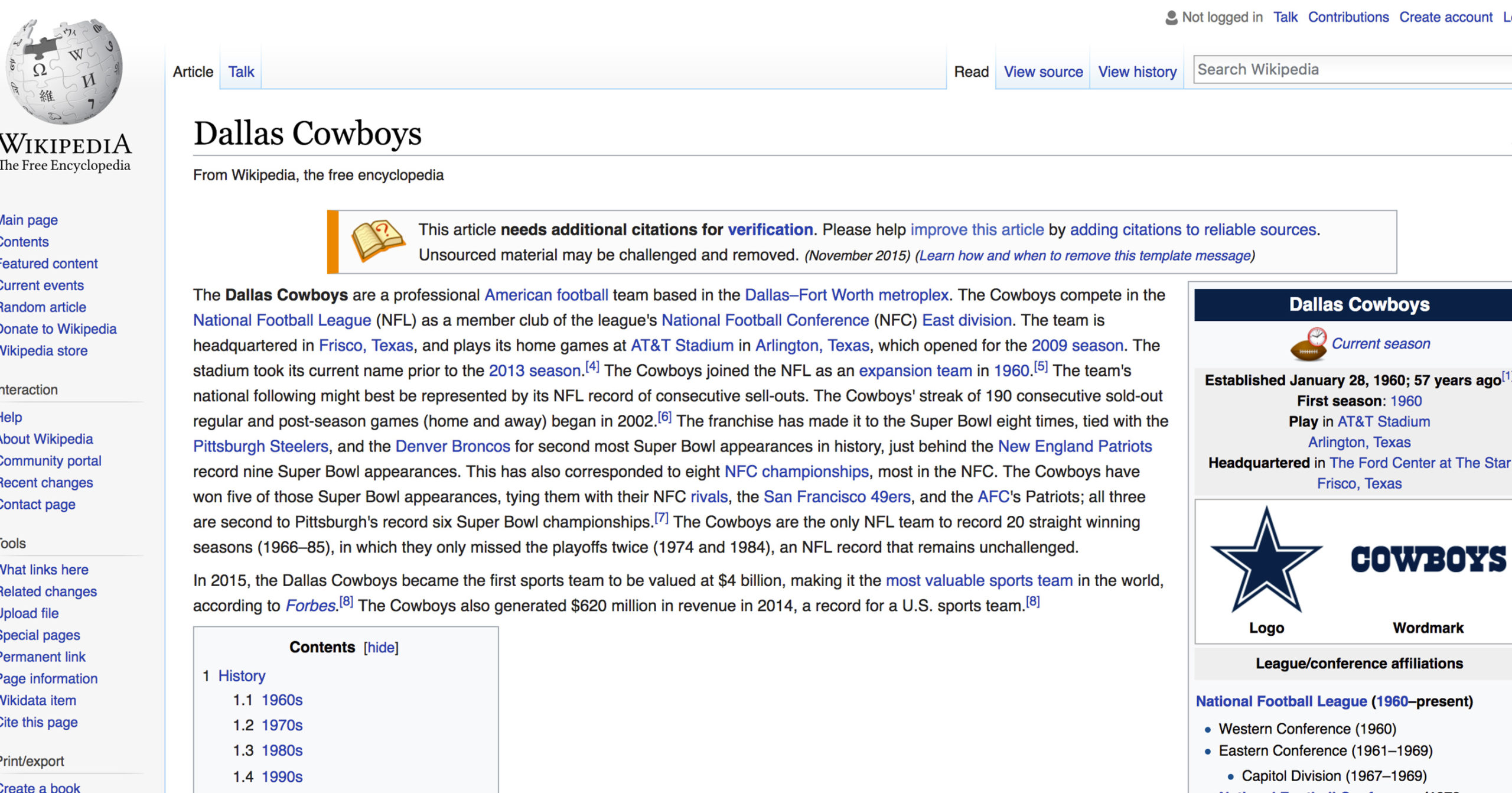 Dallas Cowboys - Wikipedia