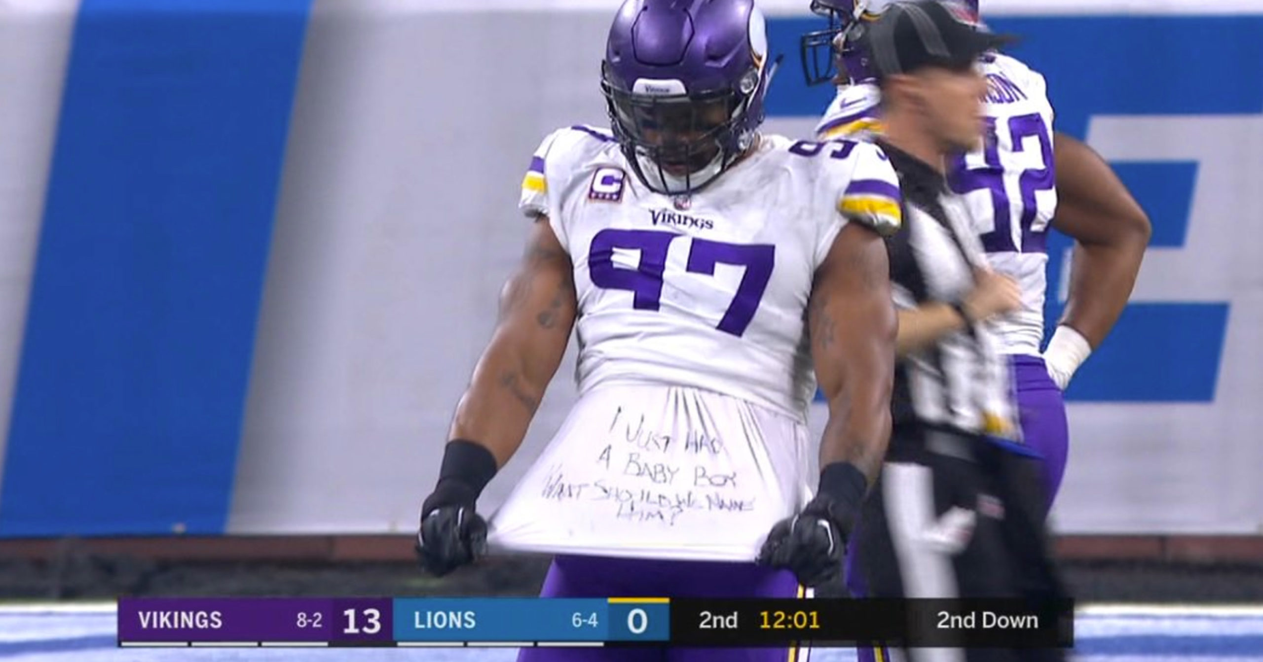 Everson Griffen would like some help naming a child - NBC Sports