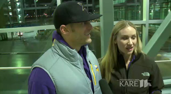 Eagles Fan Wearing Big Cap Got Jumped By Vikings Fan