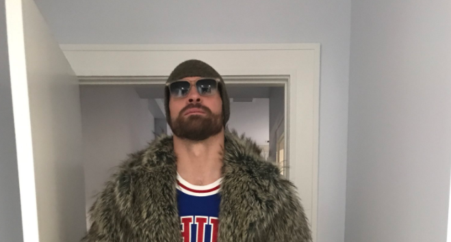 Eagles parade; Chris Long, Jason Kelce outfits; Fan intentionally