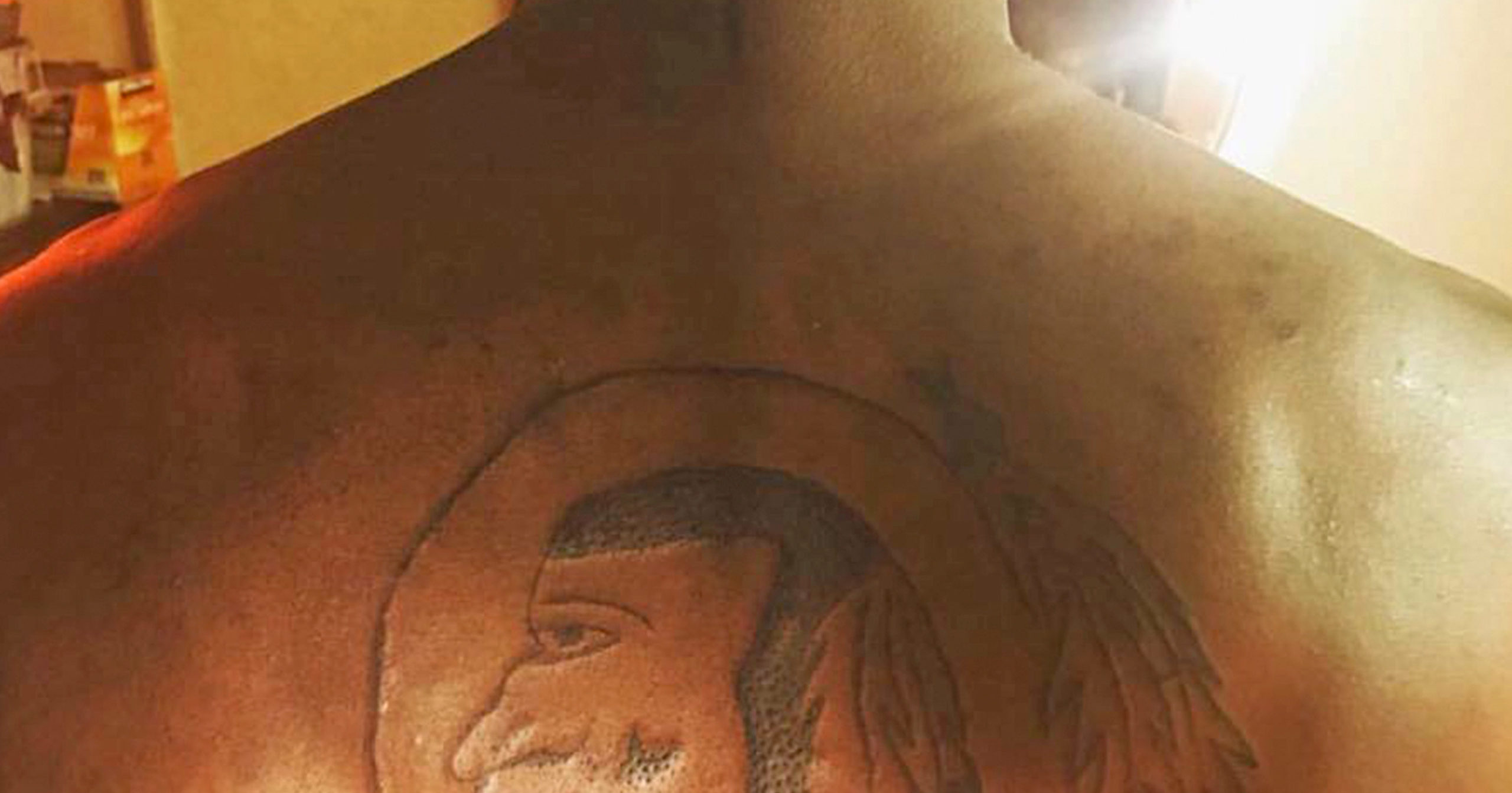 D.C.-Area Sports Fan Gets Tattoo of Orioles Logo Superimposed Over Redskins  Logo (Photo) 