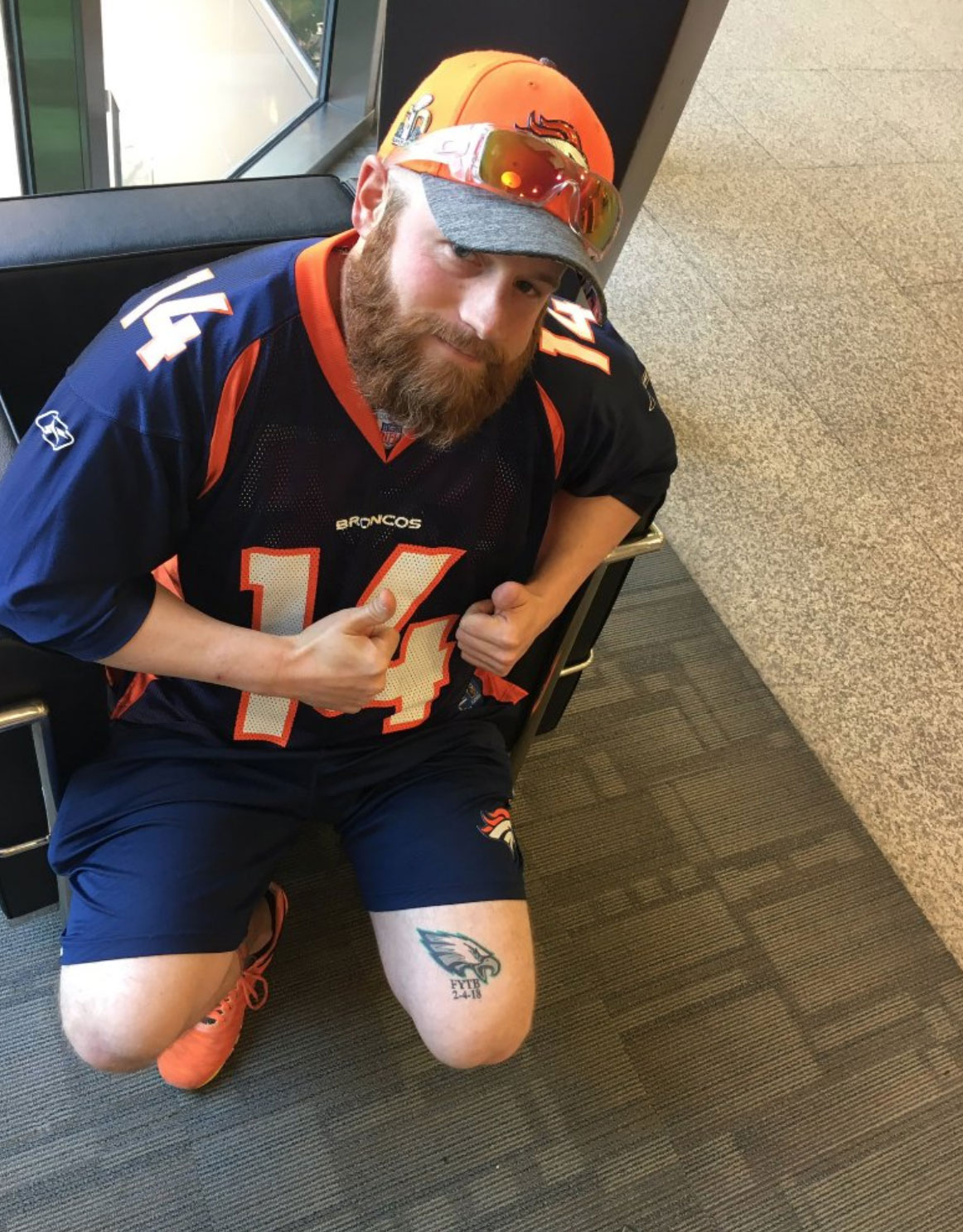 Denver Broncos Porn - Denver Broncos Fan Gets 'F*ck You Tom Brady' Tattoo On His ...