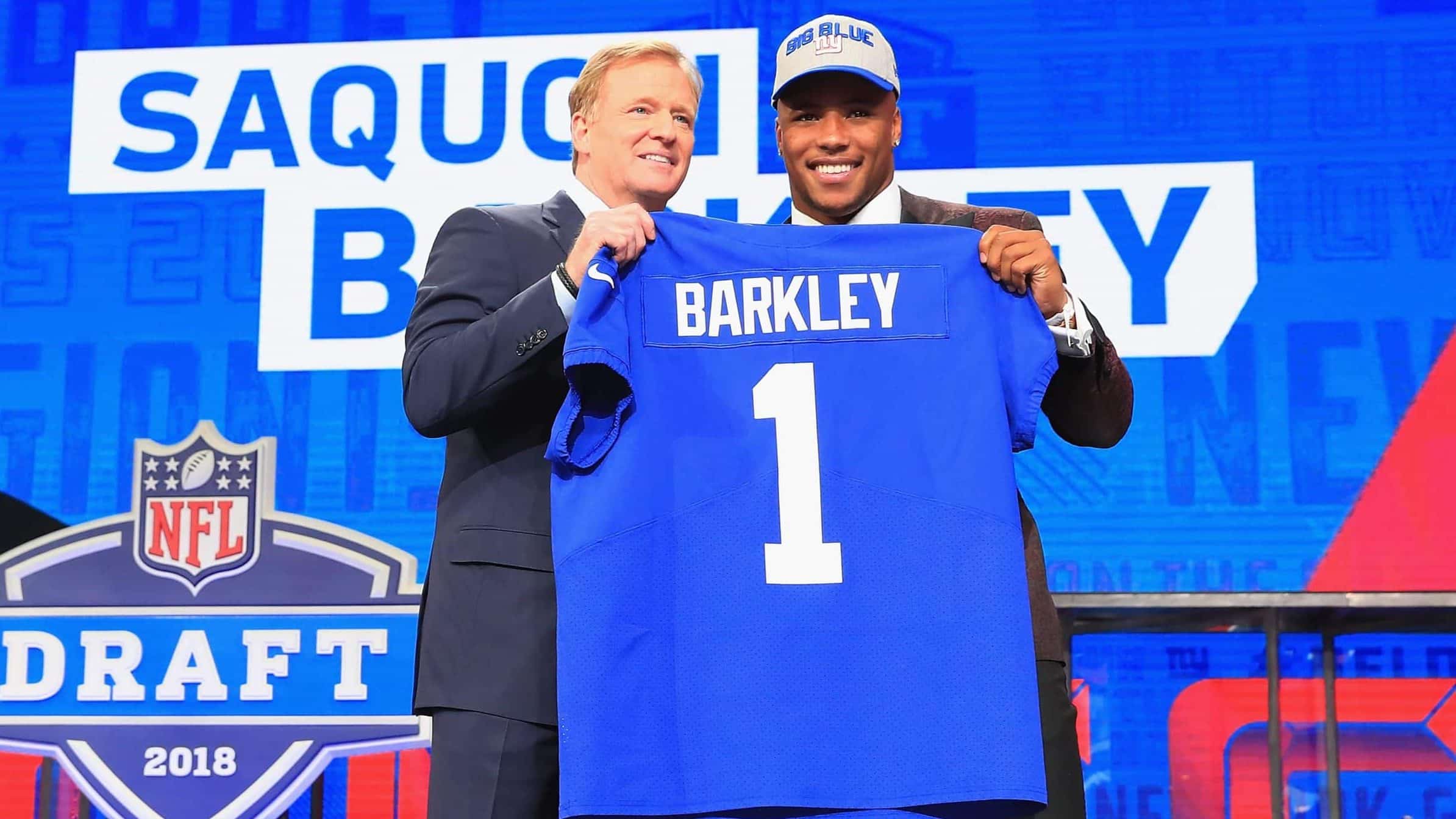 Giants RB Saquon Barkley And His MASSIVE Quads Featured In 