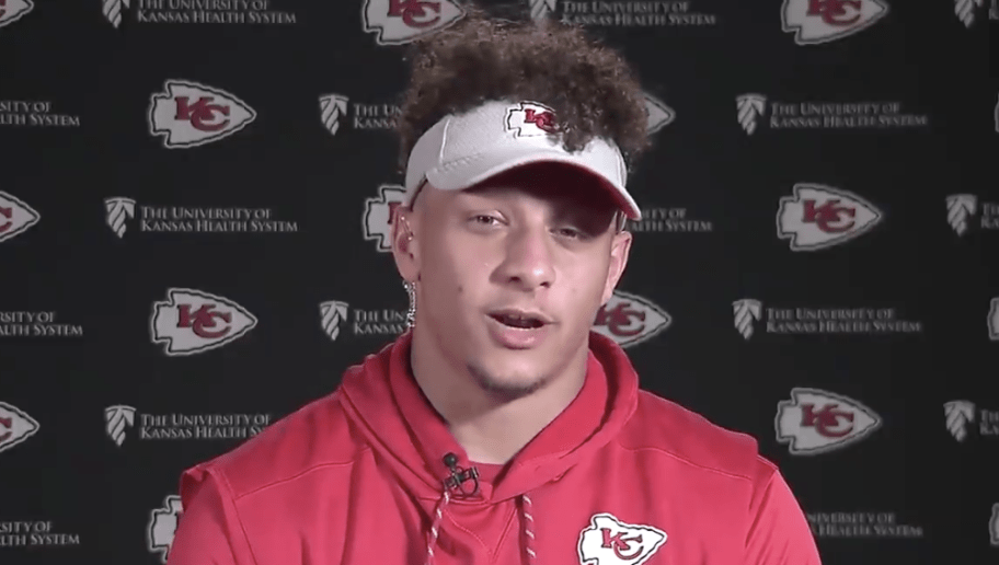 One way to describe Patrick Mahomes' voice: 'Stuck between like, the Cookie  Monster and Kermit the Frog'