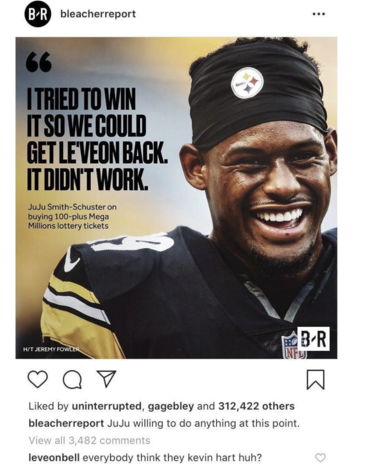 LeVeon Bell Fires Back At JuJu Smith-Schuster Over Lottery Tickets Comment  hq picture