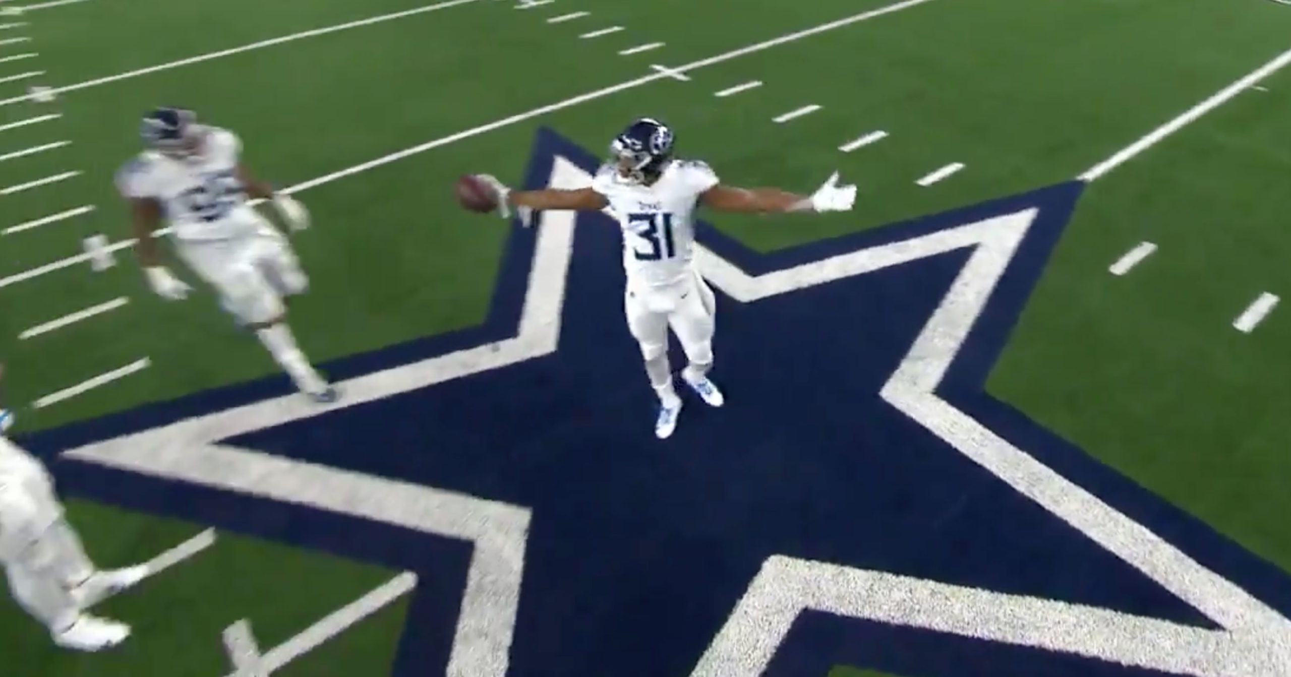 Cowboys vs. Titans: Kevin Byard interception, then T.O.-like celebration