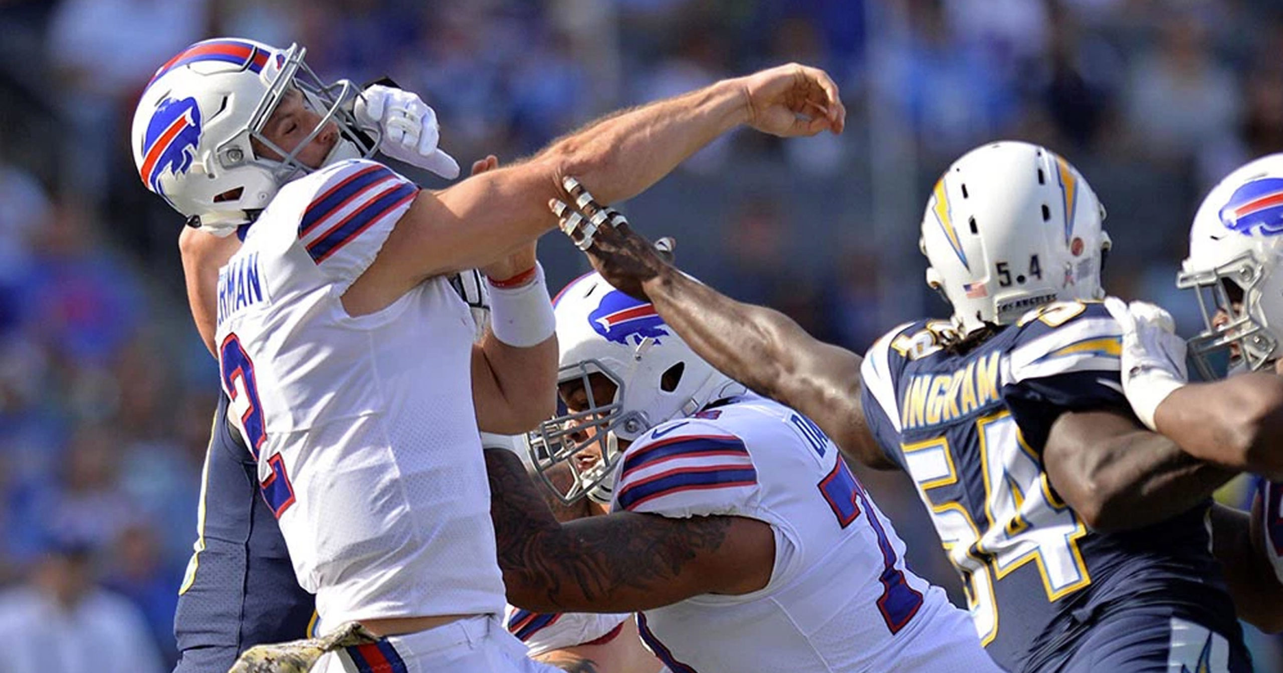 Nathan Peterman can't stop throwing pick sixes (Video)