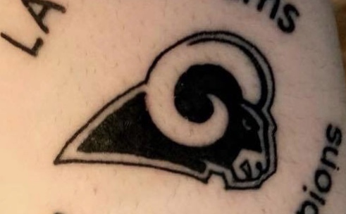 Fan gets Rams Super Bowl champions tattoo before big game, says he