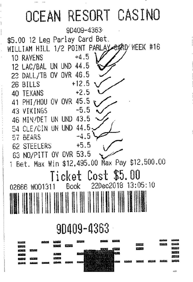 Sports Gambler Turns $5 Into $12,500 By Nailing 12-Team Parlay During Week  16 - Daily Snark