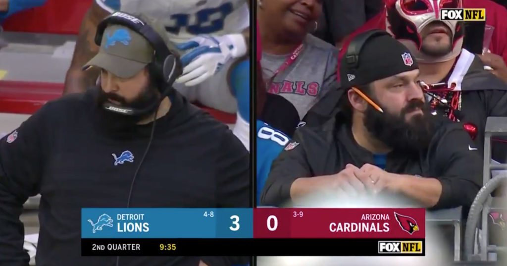 Matt Patricia Look Alike At Lions Game Looks More Like Matt