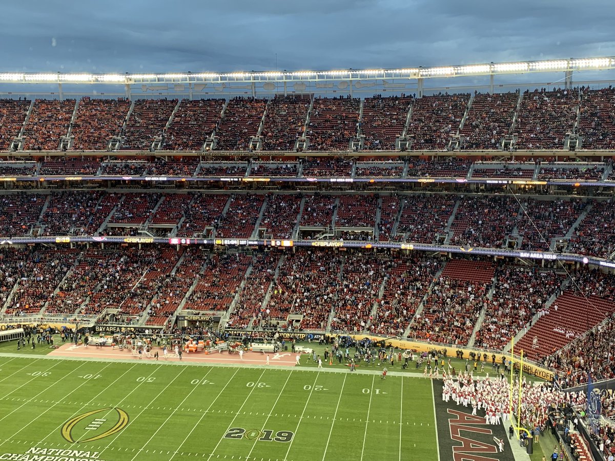Plenty Of Empty Seats Were Available At Levi's Stadium During 2019 National  Championship Game - Daily Snark