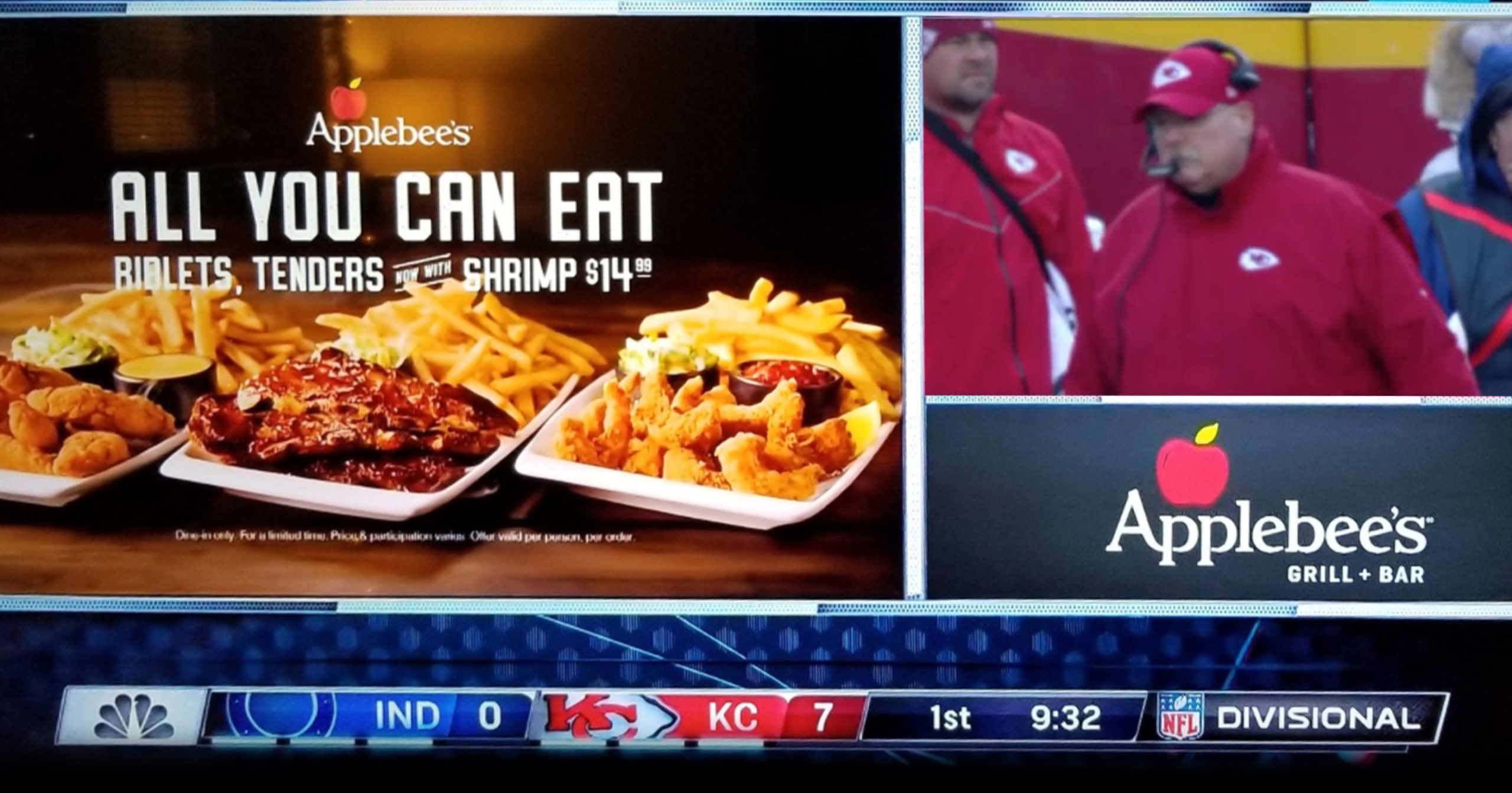 NBC Hilariously Aires ‘All You Can Eat’ Applebee’s Commercial With Andy