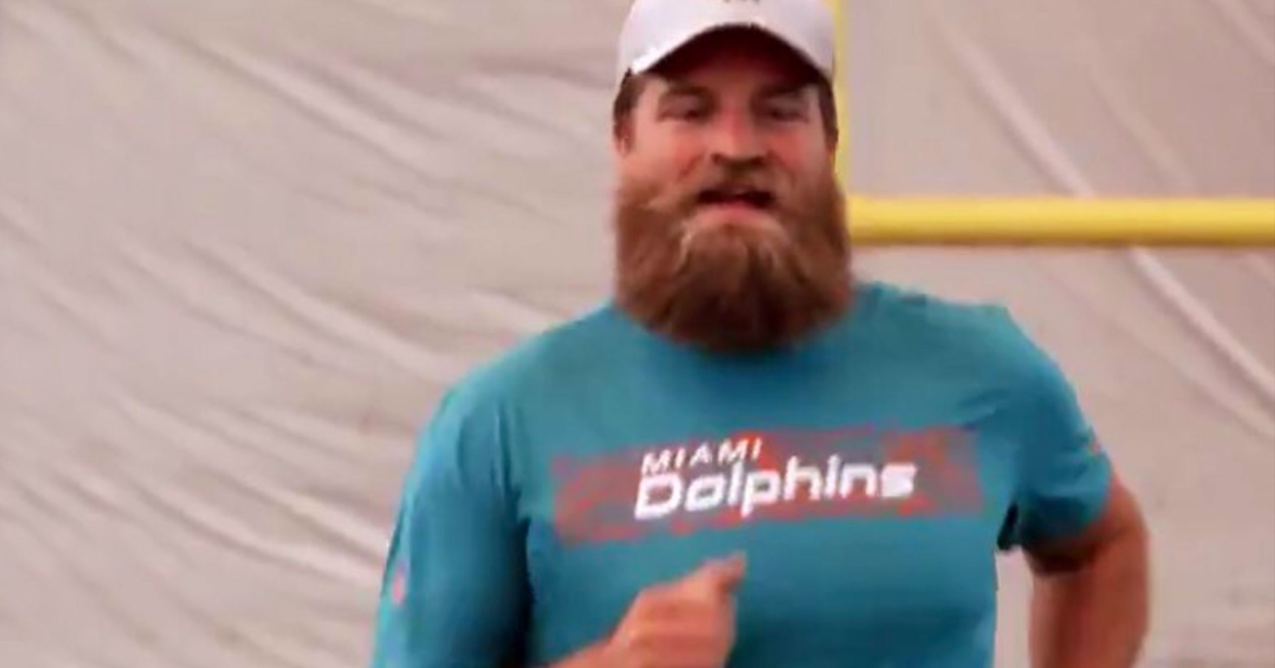 Miami Dolphins' Ryan Fitzpatrick blames weight gain on birthday cake